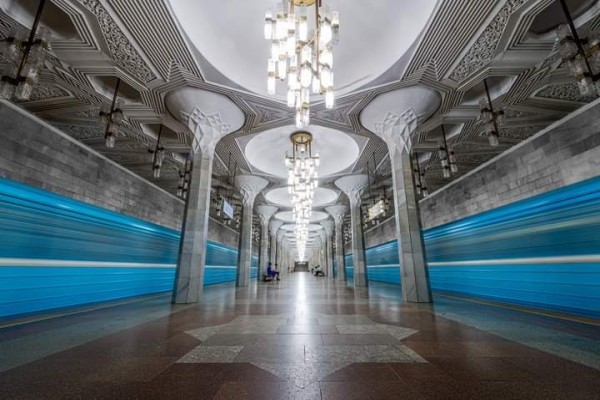 Metro tachkent station en Ouzbékistan