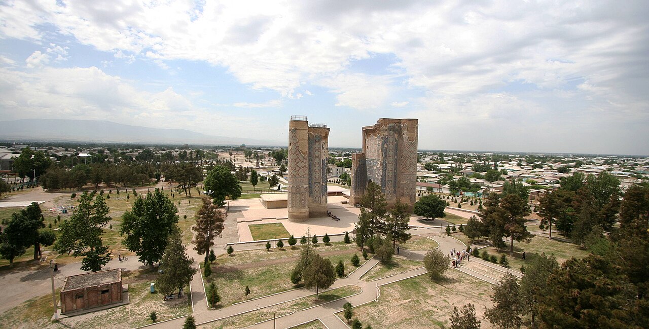 Vue d'Ak-Saray à Shakhrisabz